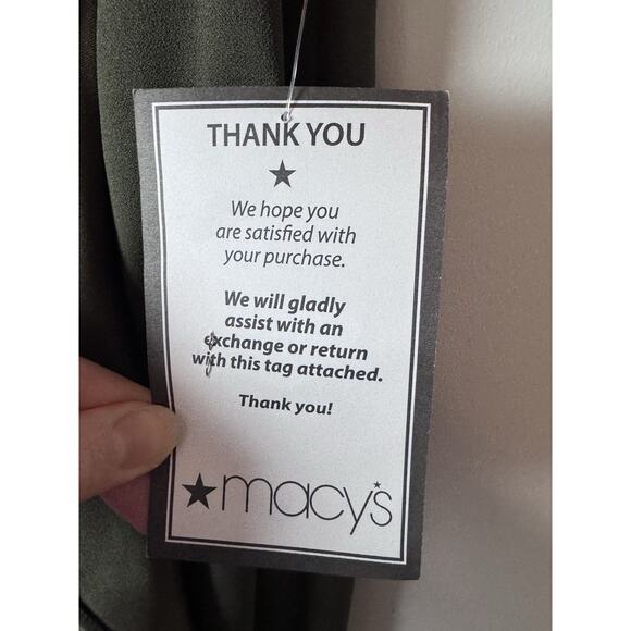 XSCAPE One Shoulder Asymmetric Hem Gown STYLE: 4840X Olive Green Sz 12 NWT $239 - Picture 14 of 15